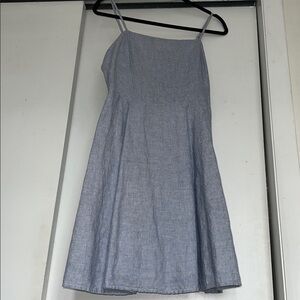 GAP Light Blue pinstripes Mini Dress with adjustable Spaghetti Straps